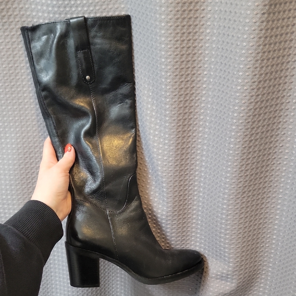 Matisse Mateo Black Leather Boots Size 6.5 Anthropologie